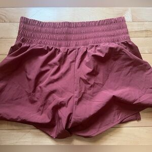 Old Navy High Waist Burgundy Shorts